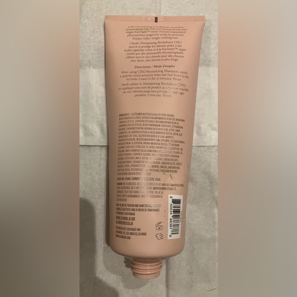 Vegamour GRO revitalizing conditioner, made with Karmatin - Picture 4 of 6